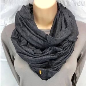 Lucy brand dark gray infinity scarf